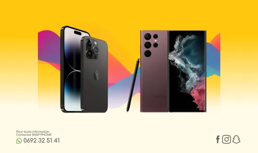 Iphone dernière génération, Samsung performant…, Le Tampon, Snap Phone