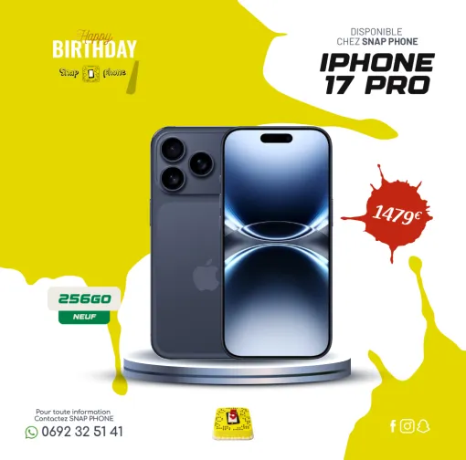 📱 iPhone 17 Pro – 256 Go | Neuf, Le Tampon, Snap Phone