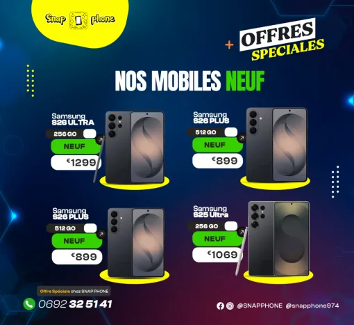 Samsung & Honor neufs, Le Tampon, Snap Phone